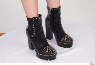 Jessie Clark black rock high heels boots casual foot shoes…